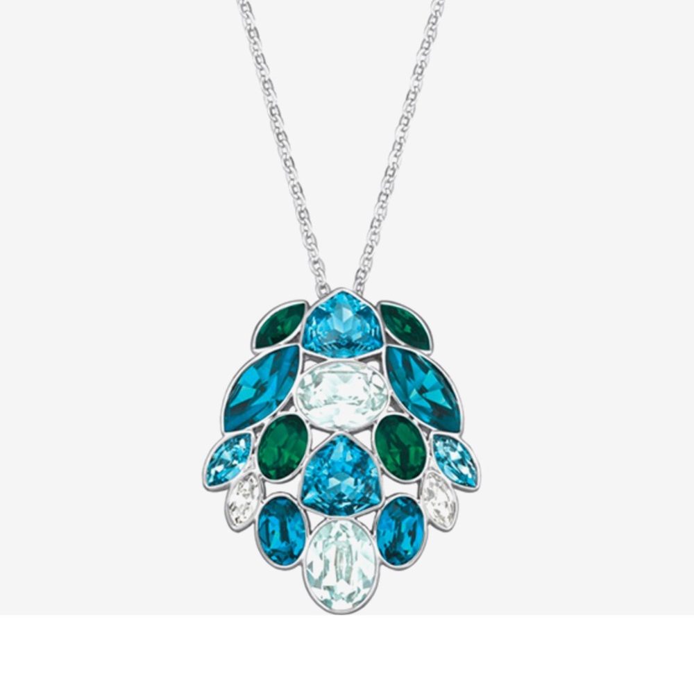 Swarovski Gaelle Pendant, Blue and Green